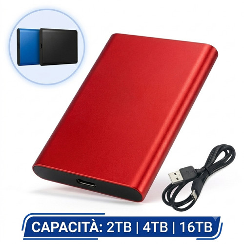 Ssd esterno 4tb portatile - portatile, hard