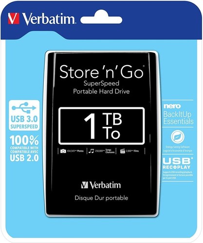 Verbatim store 1tb nero - store,