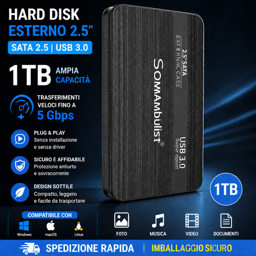 Hard disk esterno - hard,